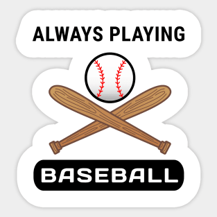 Cool Baseball Design Sticker